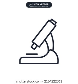 microscope icon symbol template for graphic and web design collection logo vector illustration