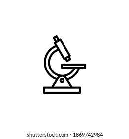 Microscope icon, Microscope symbol vector