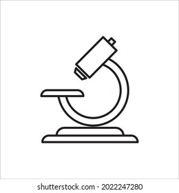 microscope icon symbol vector elements for infographic web