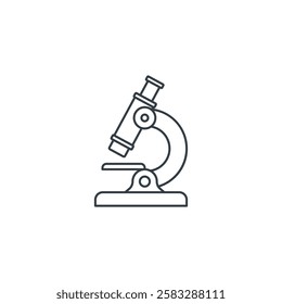 Microscope icon symbol vector illustration isolated on white background