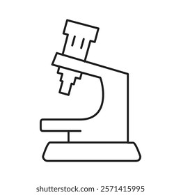 Microscope icon Thin line vector