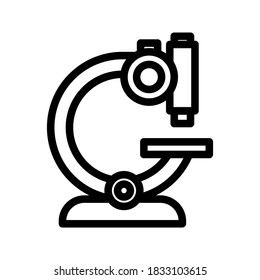 Microscope Icon. In Trendy Design Vector. vector illustration