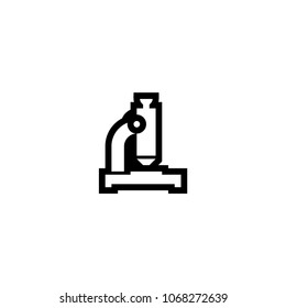 Microscope icon. Vector microscope icon