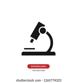 Microscope icon vector