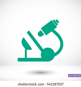 microscope icon, vector best flat icon, EPS