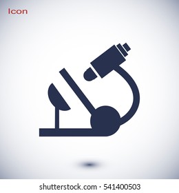 microscope icon, vector best flat icon, EPS