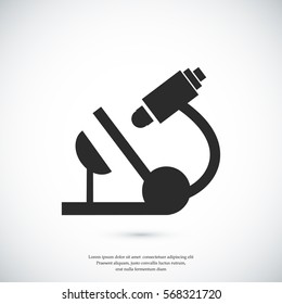 microscope icon, vector best flat icon, EPS