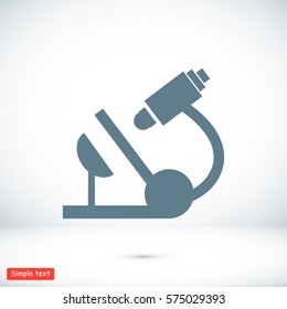 microscope icon, vector best flat icon, EPS