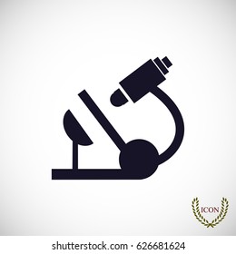 microscope icon, vector best flat icon, EPS
