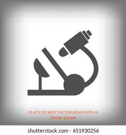 microscope icon, vector best flat icon, EPS