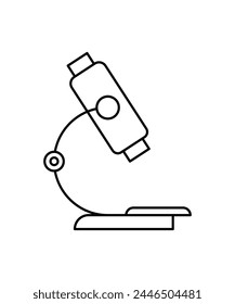 microscope icon, vector best line icon.