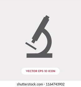 microscope icon vector. Chemical microscope symbol.