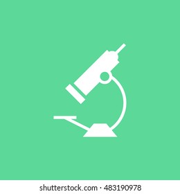 Microscope icon vector, clip art. Also useful as logo, silhouette and illustration.