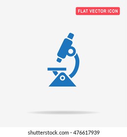 Microscope icon. Vector concept illustration for design.