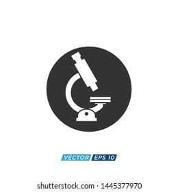 Microscope Icon Vector Design Illustration 
