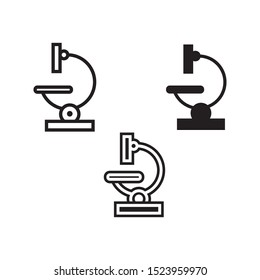 microscope icon vector design template