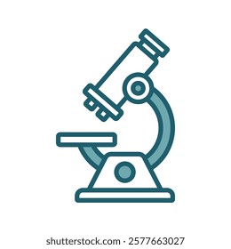 microscope icon vector design template simple and clean