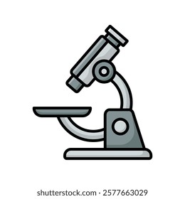 microscope icon vector design template simple and clean