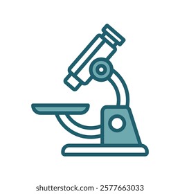 microscope icon vector design template simple and clean