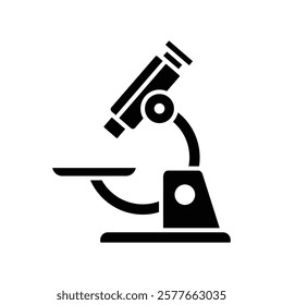 microscope icon vector design template simple and clean