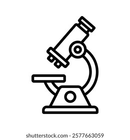 microscope icon vector design template simple and clean