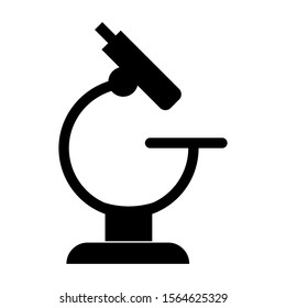 Microscope icon. Vector microscope icon for eps 10 web design isolated from a white background