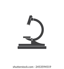 Microscope icon vector flat design