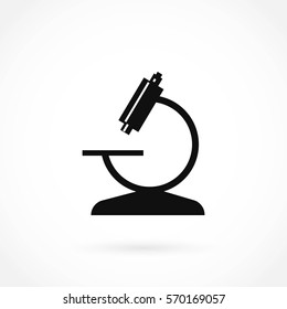 microscope icon vector, flat design best vector icon