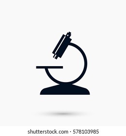microscope icon vector, flat design best vector icon