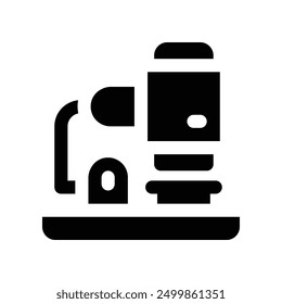microscope icon. vector glyph icon for your website, mobile, presentation, and logo design.