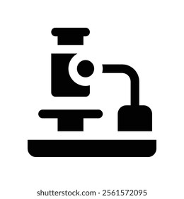 microscope icon. vector glyph icon for your website, mobile, presentation, and logo design.