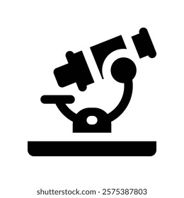 microscope icon. vector glyph icon for your website, mobile, presentation, and logo design.