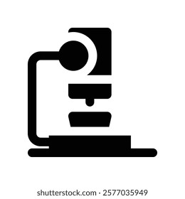 microscope icon. vector glyph icon for your website, mobile, presentation, and logo design.