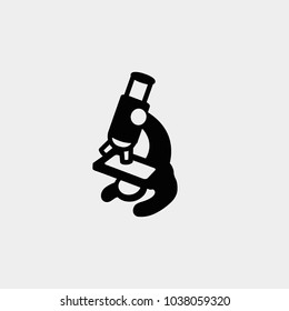 Microscope icon. Vector microscope illustration