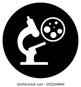  Microscope icon. Vector illustration