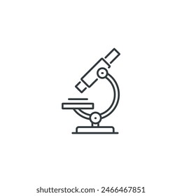 Microscope icon, Microscope vector illustration