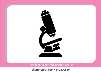 microscope icon vector illustration.