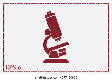 microscope icon vector illustration.