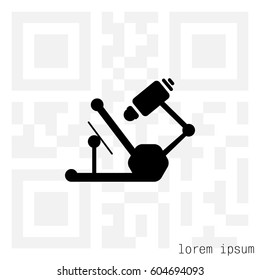microscope icon. vector illustration