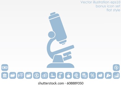 microscope icon vector illustration.