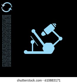 microscope icon. vector illustration