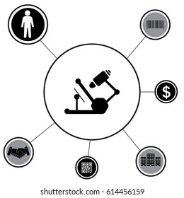 microscope icon. vector illustration
