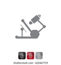 microscope icon. vector illustration