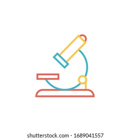 microscope icon vector illustration. microscope icon color style design