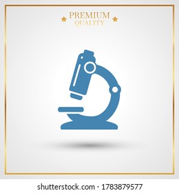 microscope icon. Vector illustration EPS 10.