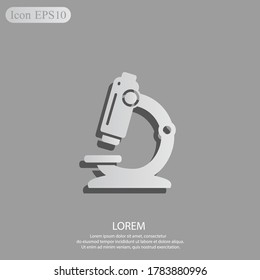 microscope icon. Vector illustration EPS 10.