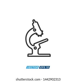 Microscope Icon Vector Illustration Eps10