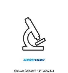 Microscope Icon Vector Illustration Eps10