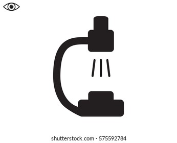 microscope icon, vector illustration eps10