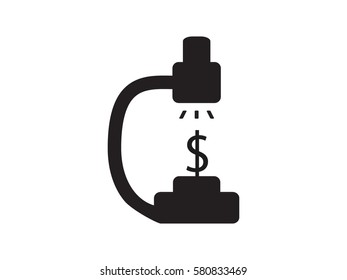 microscope icon, vector illustration eps10